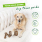 2-piece sturdy teeth-tearing dog chew toy, specially designed for dogs that love chewing. Made of real bacon, manufactured in the USA, medium size.