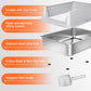 Stainless Steel Cat Litter Box, Odor Free Metal Litter Box with High Sides Lid, Open Top Low Entry Litter Pan Include Scoop Easy Cleaning Anti-Scratch Kitty Cat Box Anti-Urine Leakage, Non-Sticky