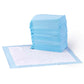 Basic leak-proof dog and puppy toilet training pad. Quick and dry five-layer design, large size (28 x 34 inches), blue and white color, 40 packs per box