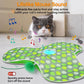 Interactive cat toy - Rechargeable, hidden moving feathers, realistic mouse sound toy, touch-activated kitten play toy, suitable for adult cats that get bored indoors.