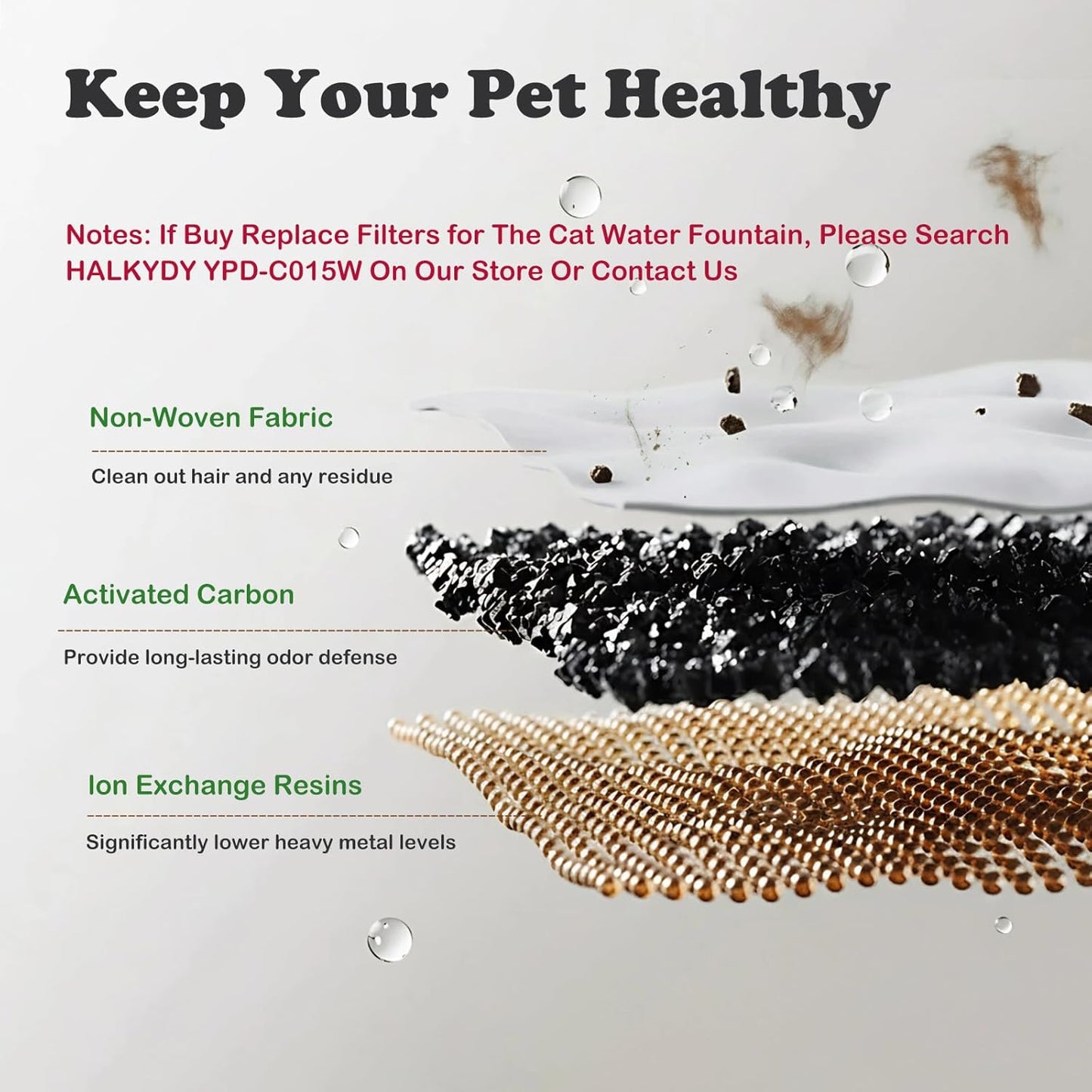 Wireless Cat Water Fountain with Smart App Monitoring, BPA-Free Ensure Safety, 2.5L/84oz Pet Water Fountain, Increase Water Intake, Ultra-Quiet Automatic Cats Dog Dispenser with Hydration Tracking