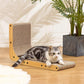 L-shaped cat scratching post, 26.8-inch indoor cat scratching post, cat scratching pad that protects furniture, cardboard cat scratching post with spherical toys, cat mint, large size