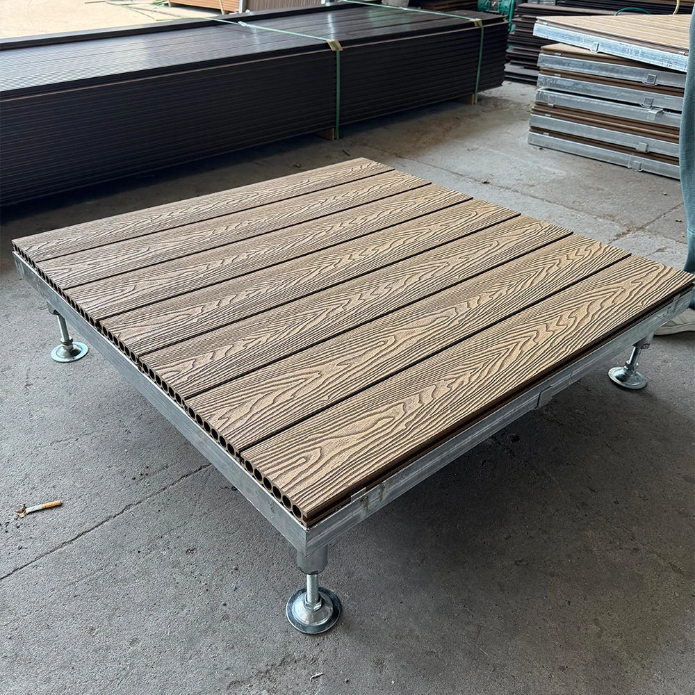 Customized Portable Deck Platform Durable Fireproof Waterproof Wpc Prefab Deck for Patio