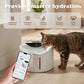 Wireless Cat Water Fountain with Smart App Monitoring, BPA-Free Ensure Safety, 2.5L/84oz Pet Water Fountain, Increase Water Intake, Ultra-Quiet Automatic Cats Dog Dispenser with Hydration Tracking