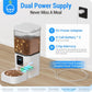 Automatic Cat Feeder with 5G WiFi: Automatic Dog Feeder with Slow Feed & Smart APP Control, 7L Timed Auto Cat Food Dispenser with Alexa for Pets, Detachable for Easy Cleaning - 29 Cups