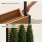 6ft Wood & Metal Privacy Planter with Trellis