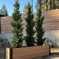 6ft Wood & Metal Privacy Planter with Trellis