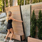 6ft Wood & Metal Privacy Planter with Trellis
