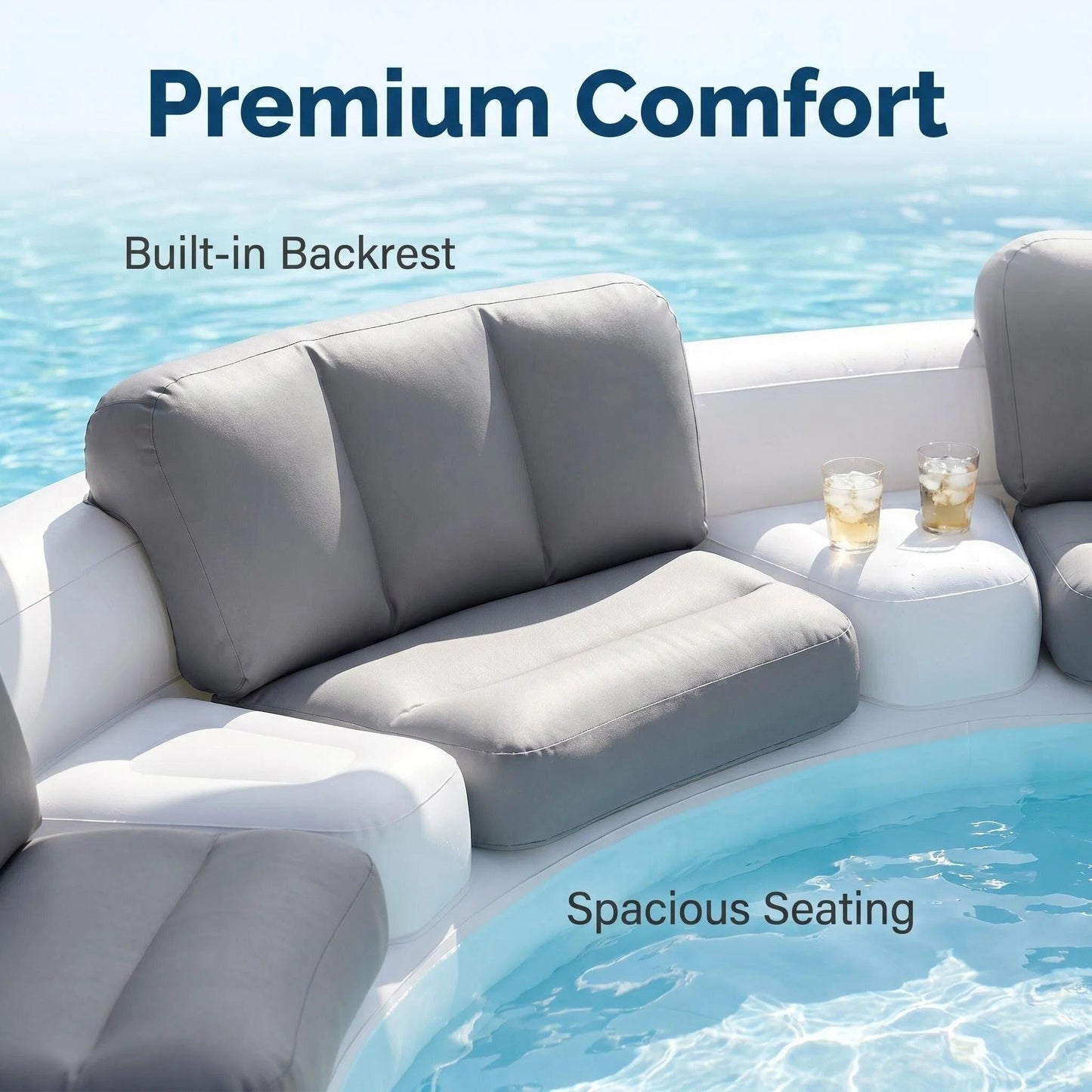 6-Person Inflatable Lounge Pool with Canopy & LED Lights – Quick Setup, Puncture-Resistant PVC for Backyard Parties